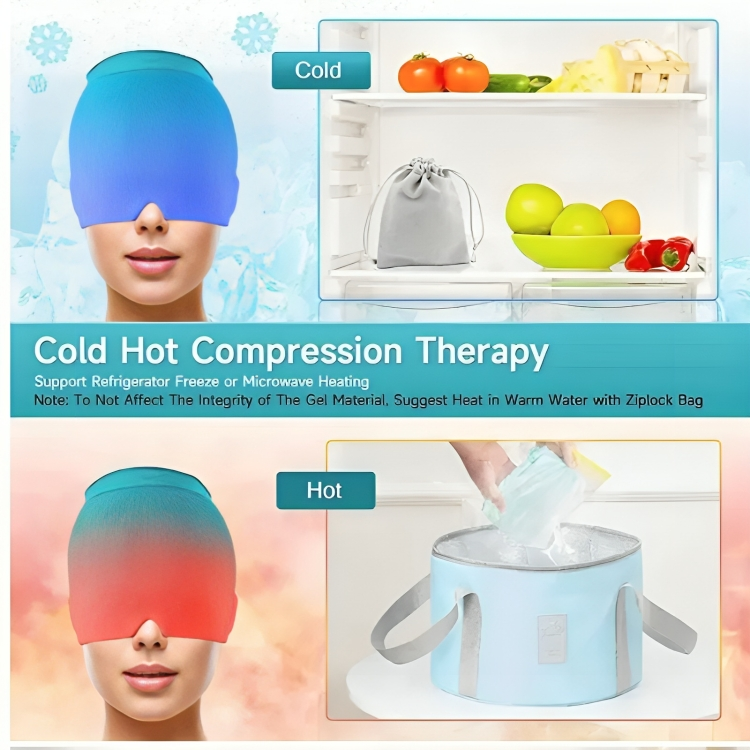 Migraine Relief Gel Cap - Great for Tension, Sinus, Better Sleep & Stress Relief