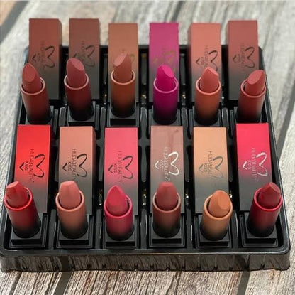 Huda Beauty Power Bullet Matte Lipstick – Pack of 12