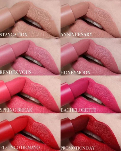 Huda Beauty Power Bullet Matte Lipstick – Pack of 12